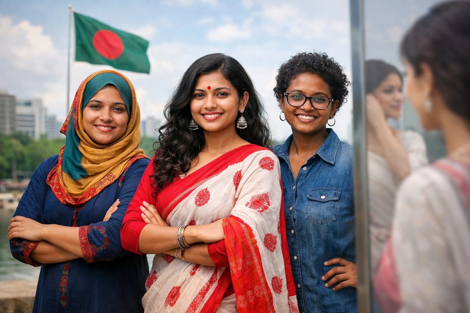 আয়নার বাইরে দাঁড়িয়ে নতুন বাংলাদেশি নারীর উত্থান